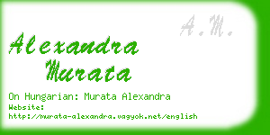 alexandra murata business card